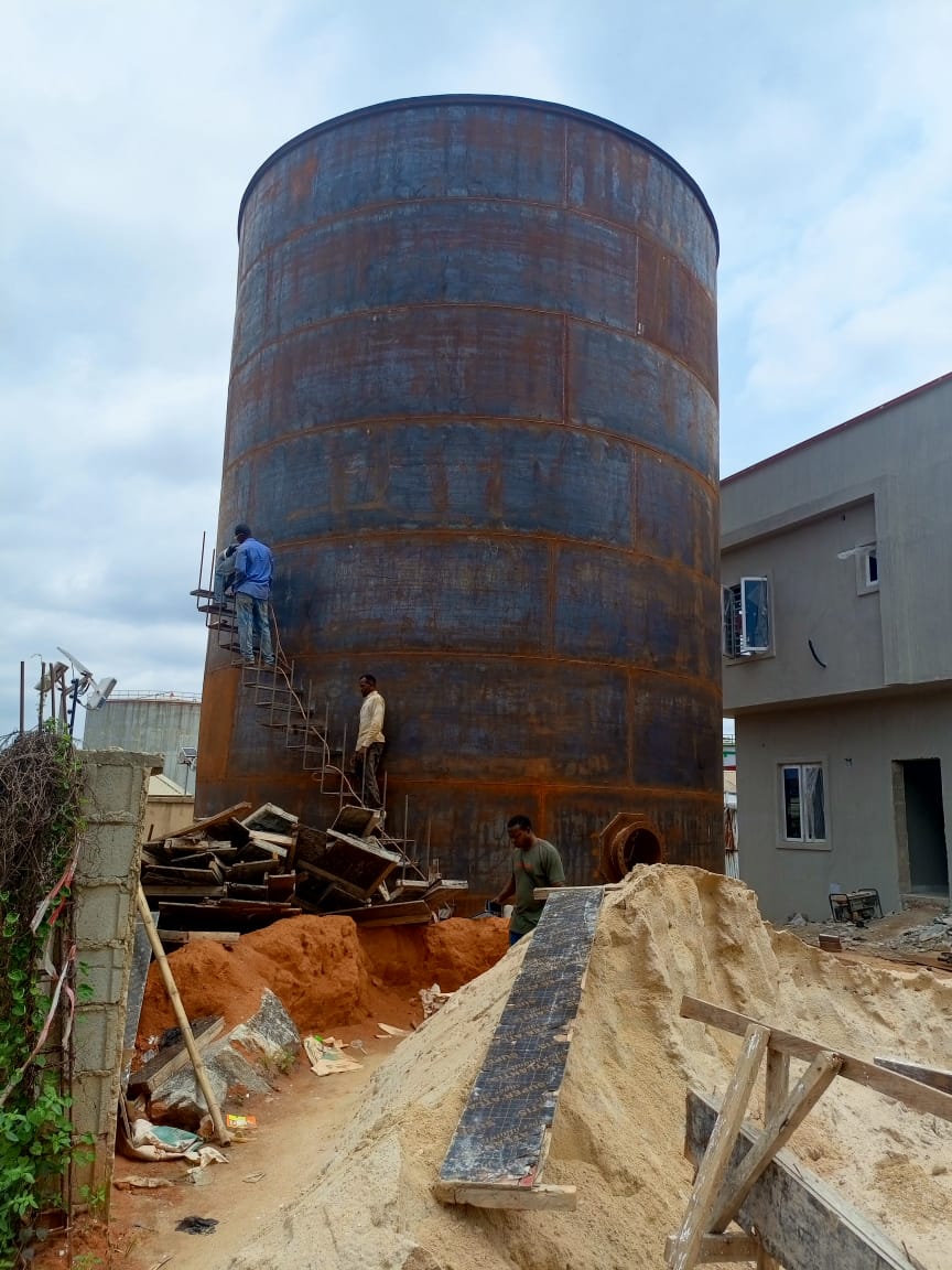Hydrant Tank Stairway Construction